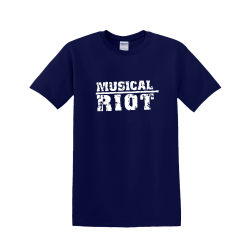 T-Shirt bleu marine -...